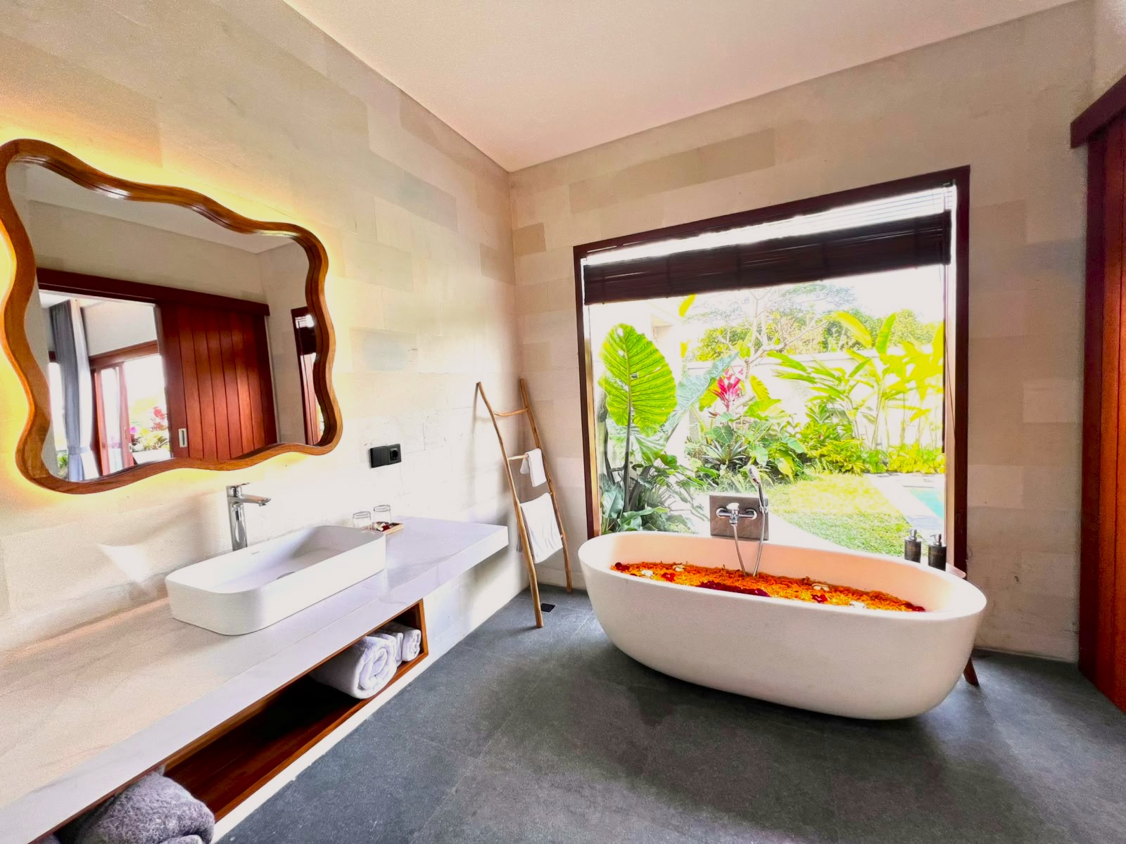 Bathroom and Bathtub